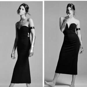 Zara Black Strapless Dress